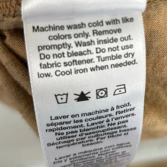 DKNY Women Long Sleeve Cheetah T-shirt Top Cotton Brown Mobwife Y2K Size XL - Picture 8 of 8